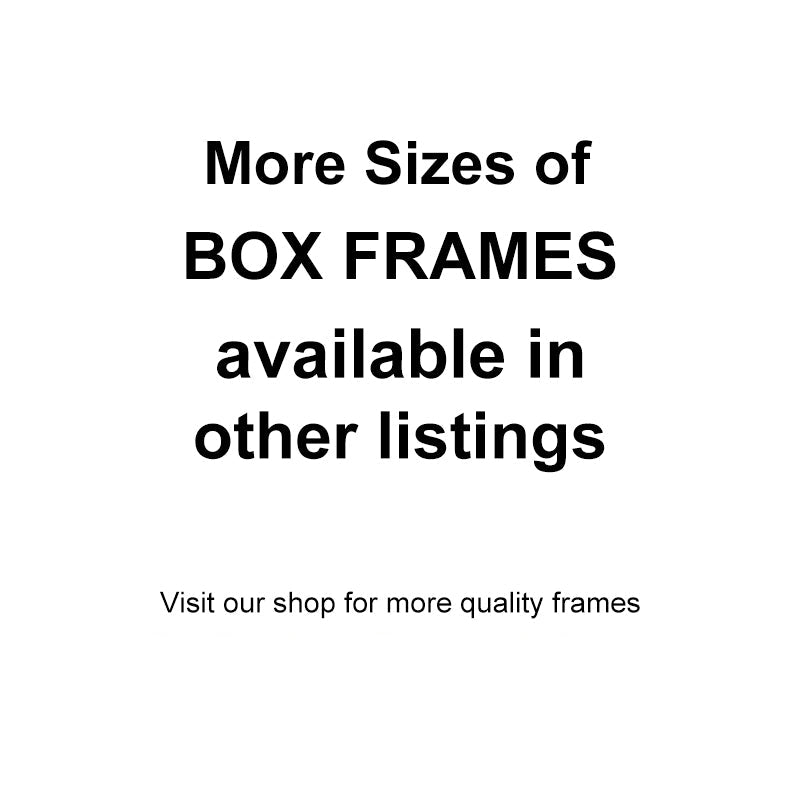 Extra Large Embossed Box Frame 3D Display Wooden Deep DIY Craft Memory Case AU