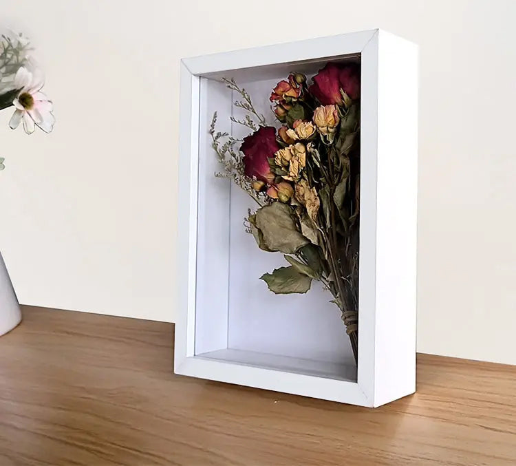 1:1 1:2 Deep Box Frames 3D Display Wooden Timber Frame with Mat DIY Craft Memory