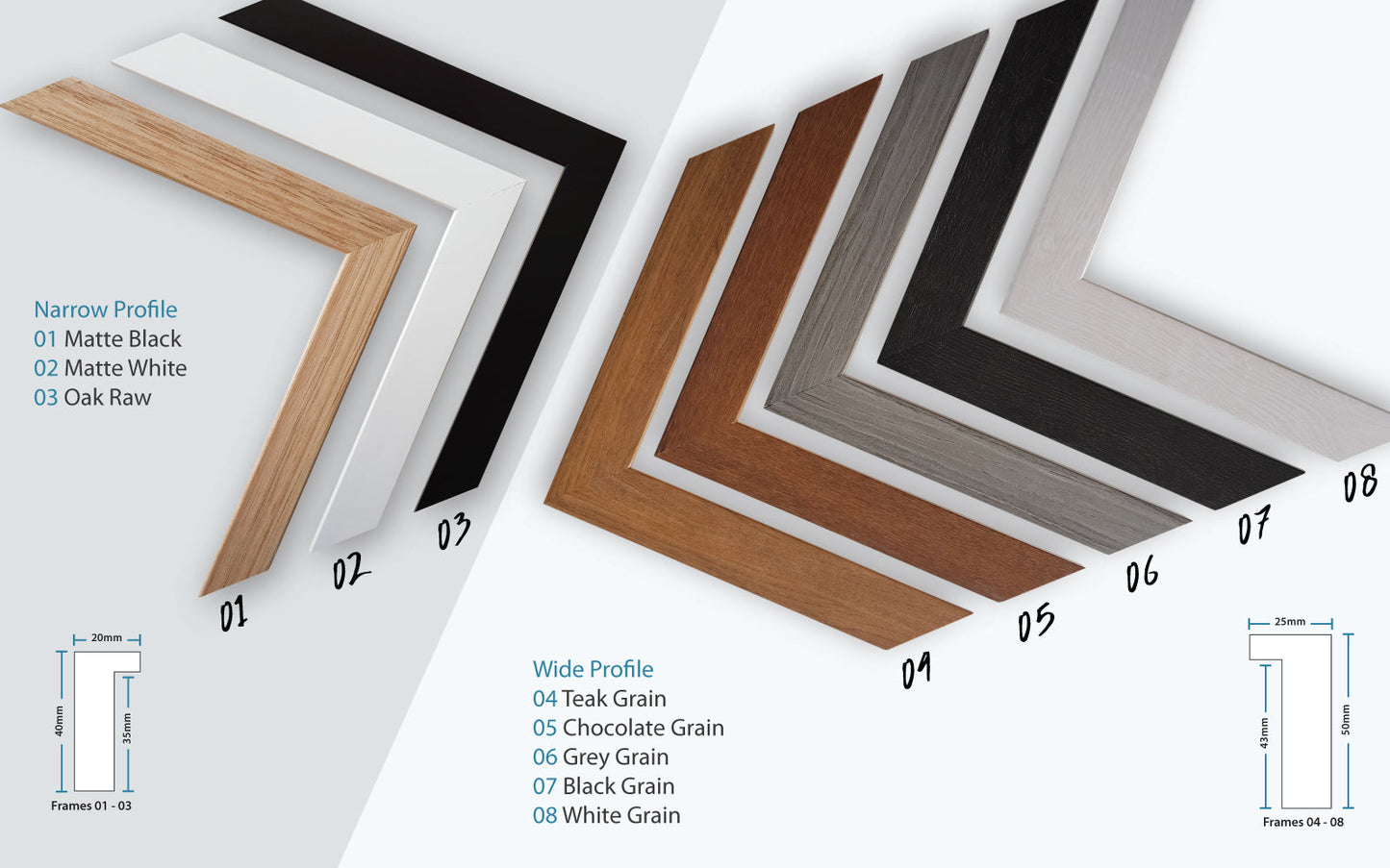 Black and white Misty Mountains II - Gallery Frames