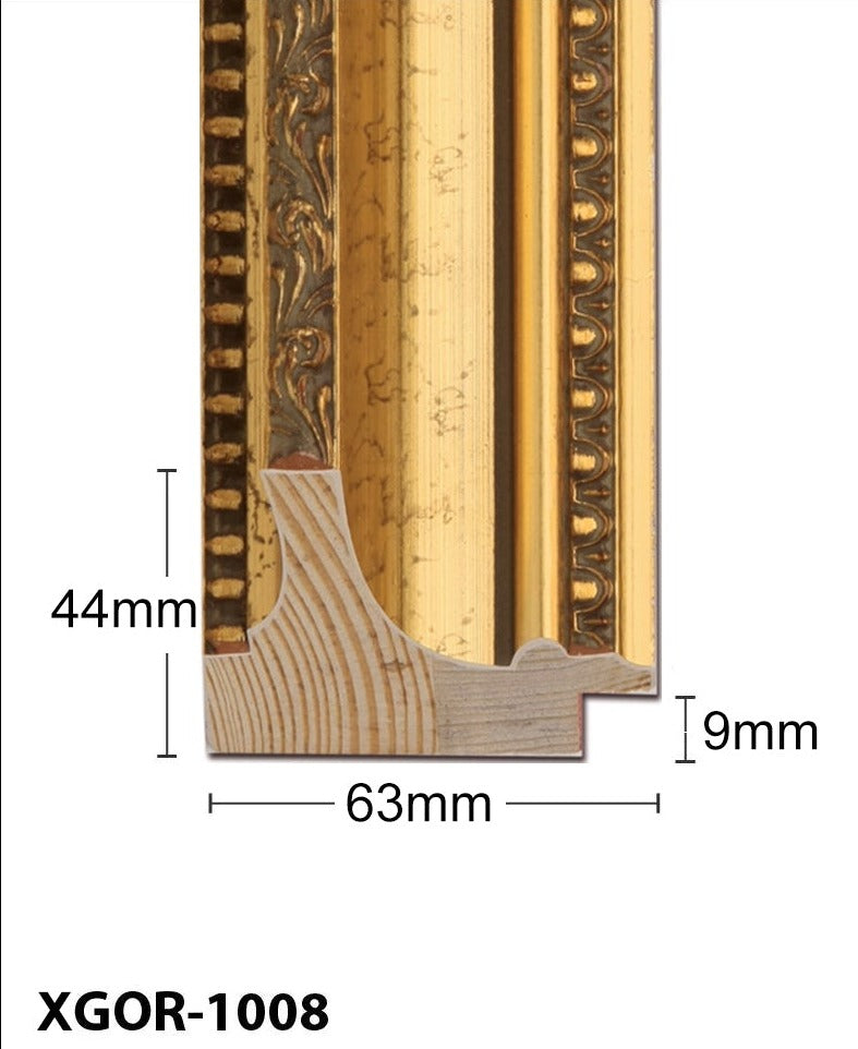 Thick Ornate Gold Chunky Photo Frame Handmade Timber Picture Frame - All Sizes