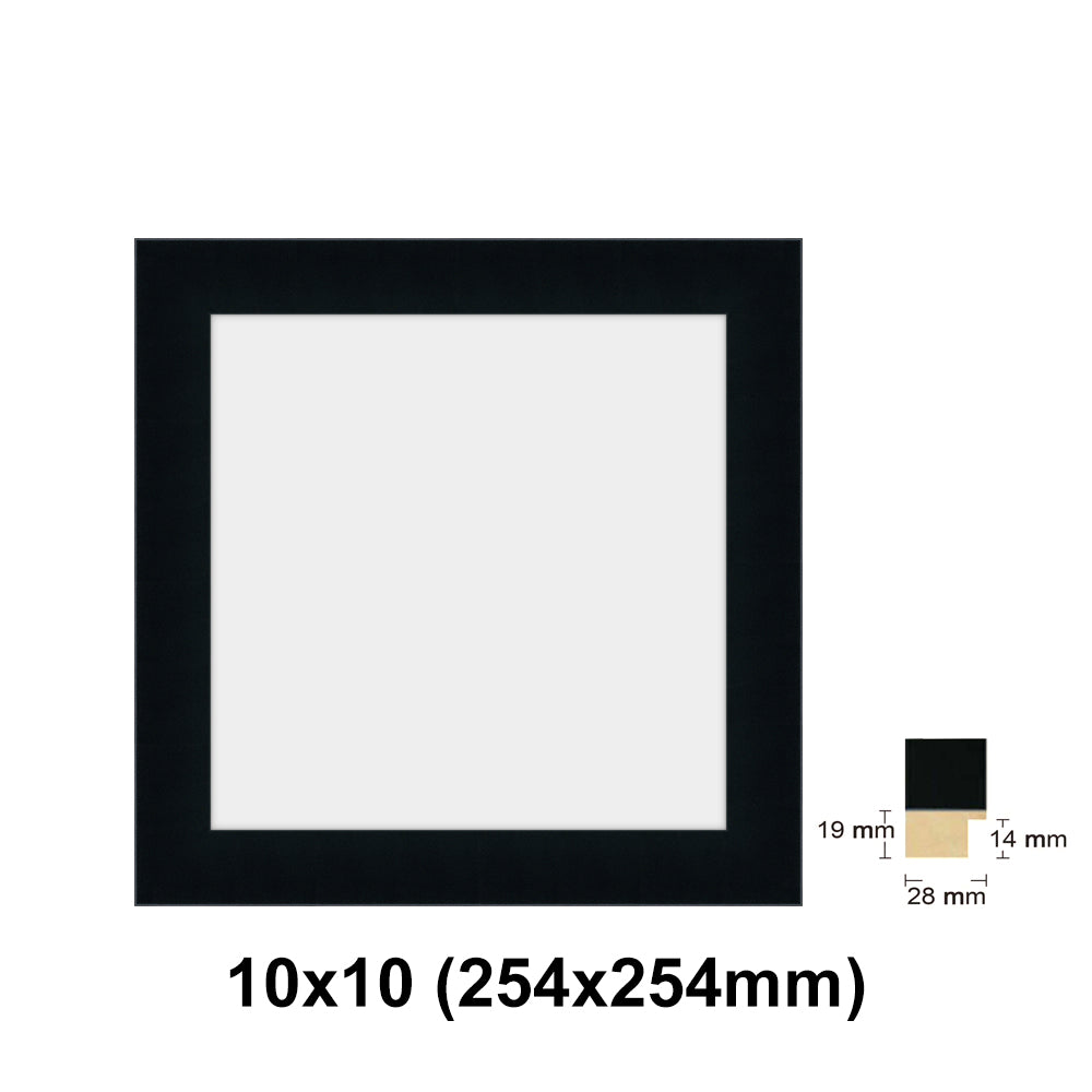Wooden Square Black Photo frame, picture frame, 8x8", 10x10", 12x12", 16x16", 20