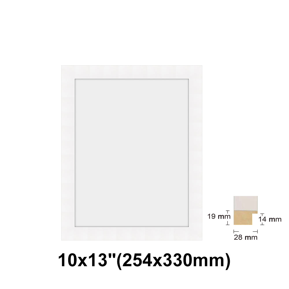Wooden White Photo frame, White Picture Frame, 8x10", 8x12" - 24x36" Size