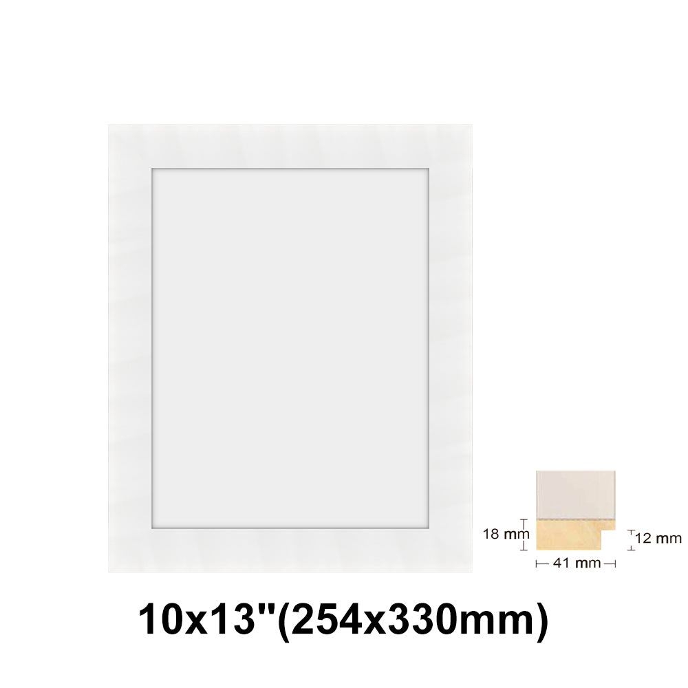 Wooden White Photo frame, White Picture Frame, 8x10", 8x12" - 24x36" Size