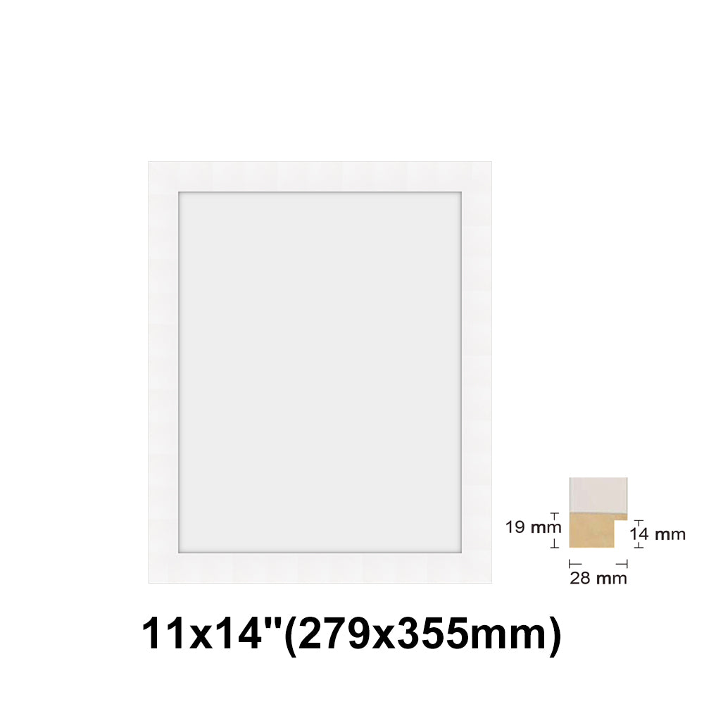 Wooden White Photo frame, White Picture Frame, 8x10", 8x12" - 24x36" Size