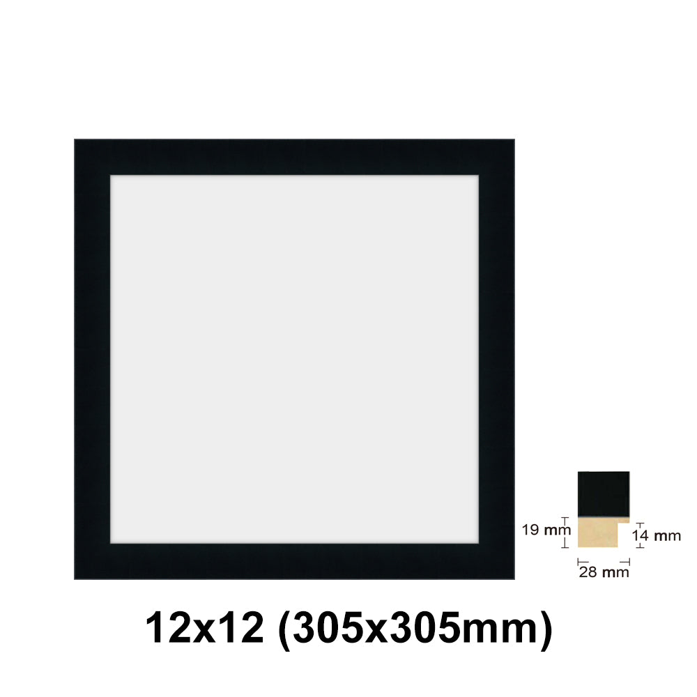 Wooden Square Black Photo frame, picture frame, 8x8", 10x10", 12x12", 16x16", 20
