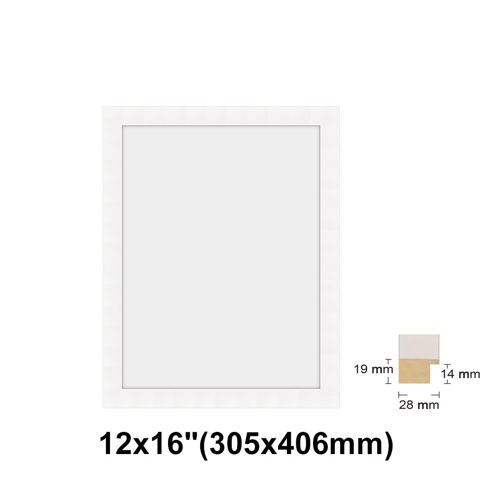 Wooden White Photo frame, White Picture Frame, 8x10", 8x12" - 24x36" Size