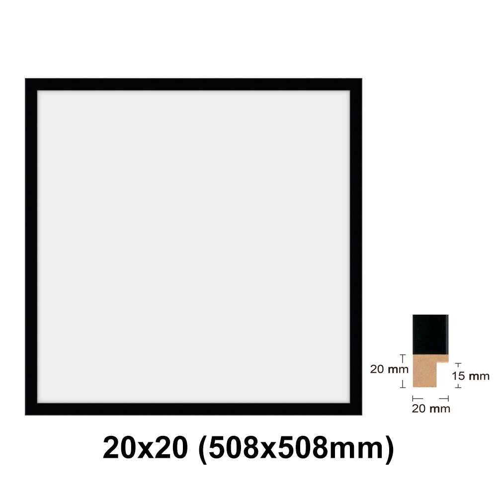 Wooden Square Black Photo frame, picture frame, 8x8", 10x10", 12x12", 16x16", 20