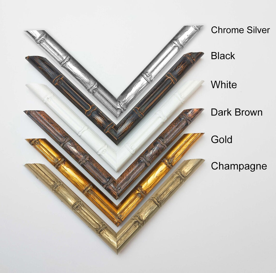 Bamboo Style photo frame, B1(700x1000mm), B2(500x700mm), B3(350x500mm) with Pers