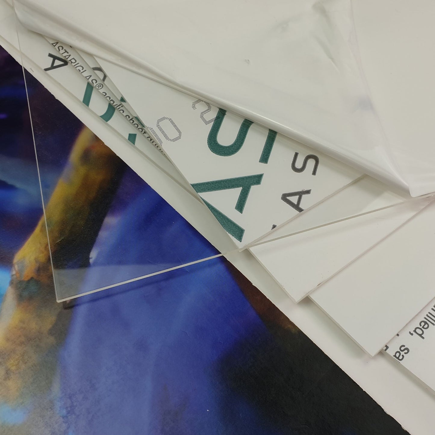 2PCS 2mm Thickness clear perspex , acrylic, AO, A1, A2, A3, A4