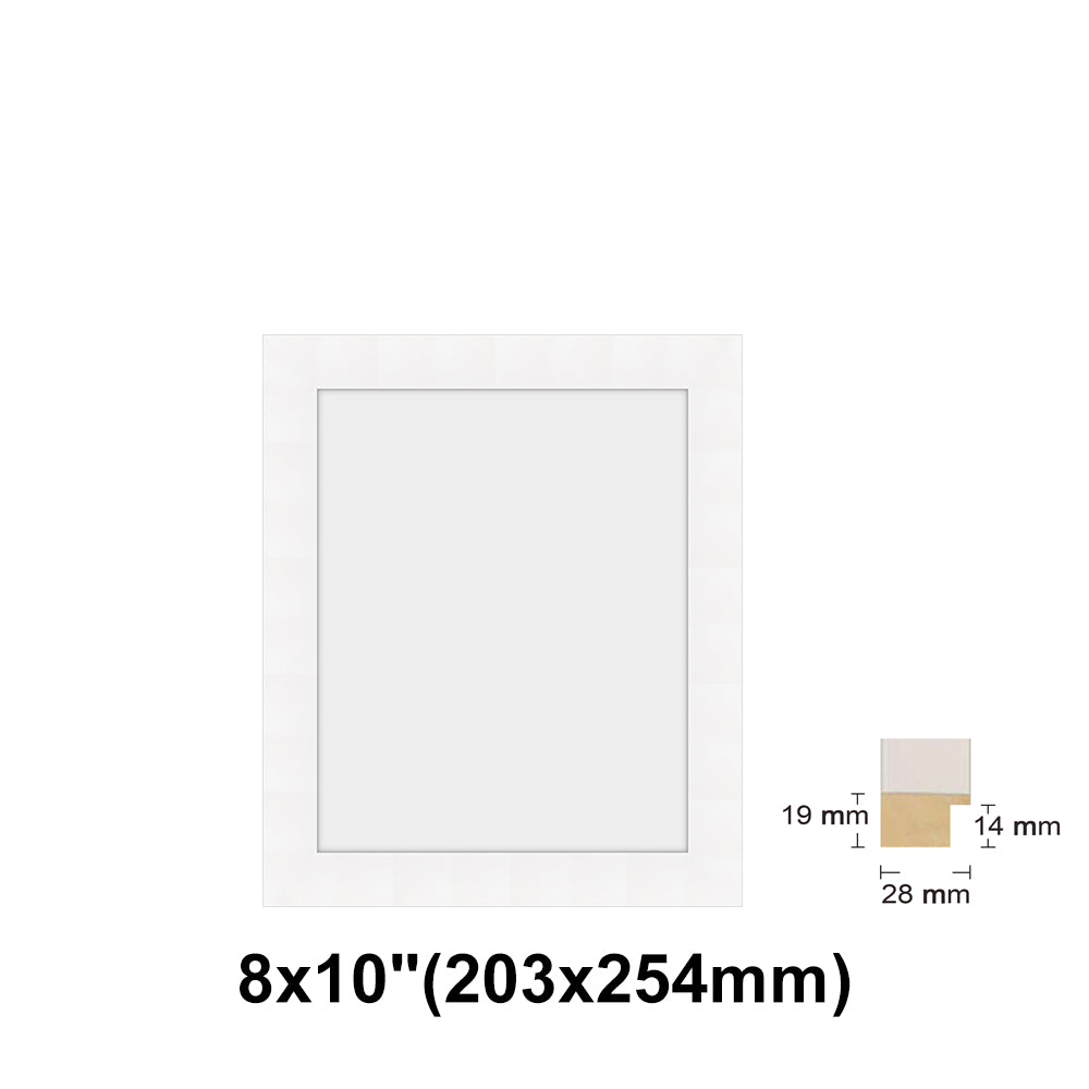 Wooden White Photo frame, White Picture Frame, 8x10", 8x12" - 24x36" Size