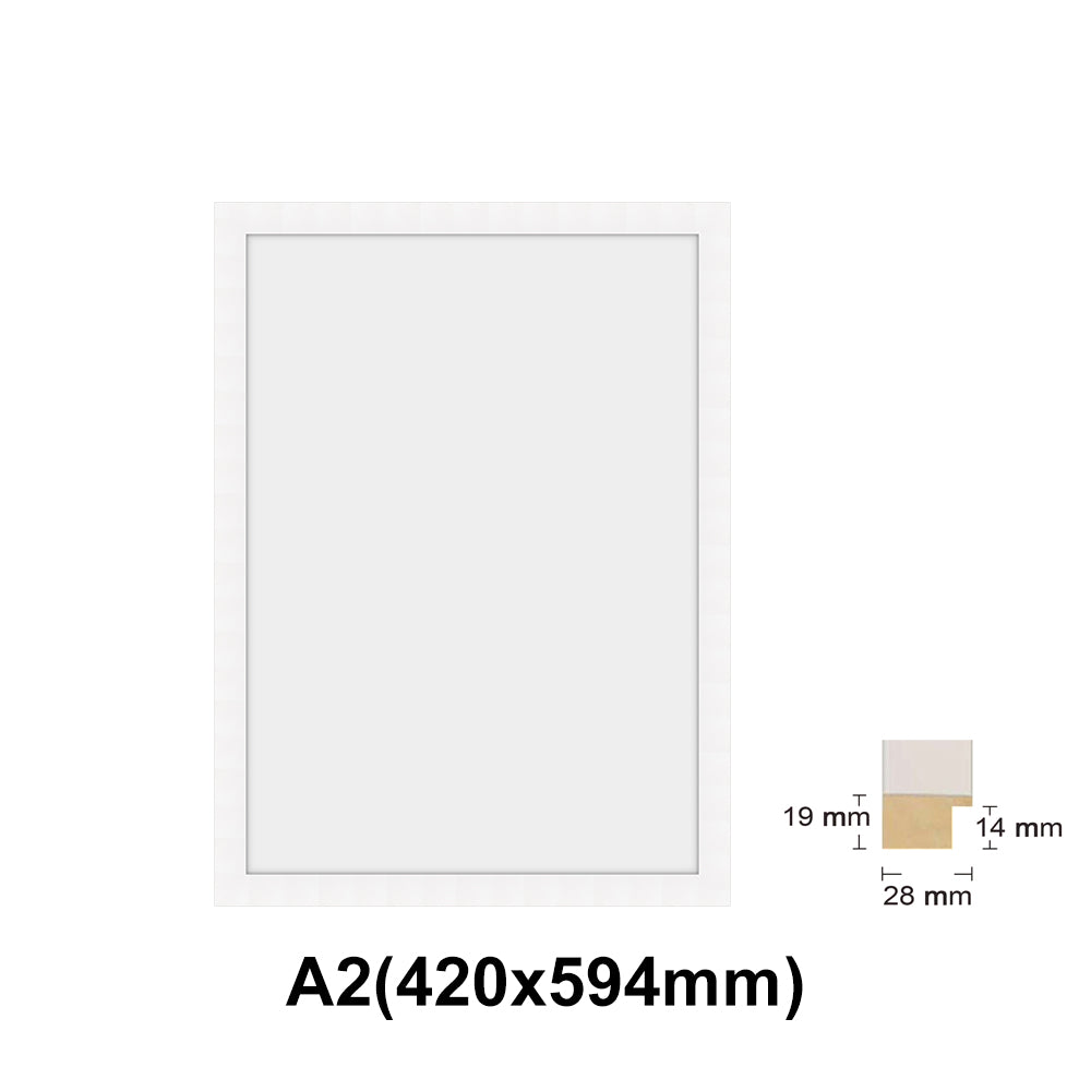 Wooden white Photo frame, White picture frame, AO, A1, A2, A3, A4 size, 4 styles