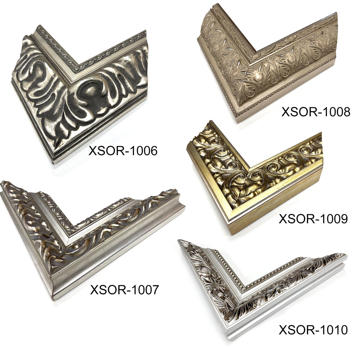 Thick Ornate Silver Chunky Photo Frame Handmade Timber Picture Frame - All Sizes