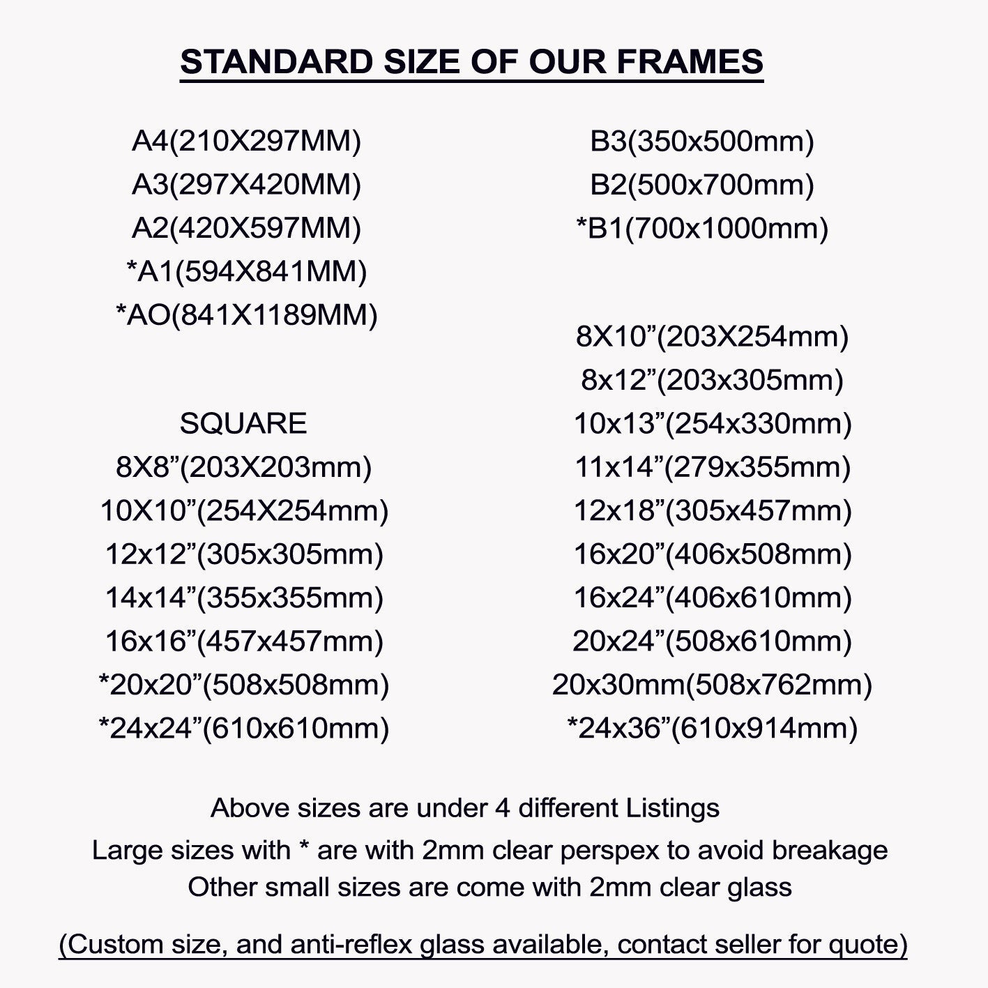 Piano Glossy Timber Picture Frames Vintage Wooden Frame A4, A3, A2, A1, A0, 8x10, 10x13, 16x24 and more