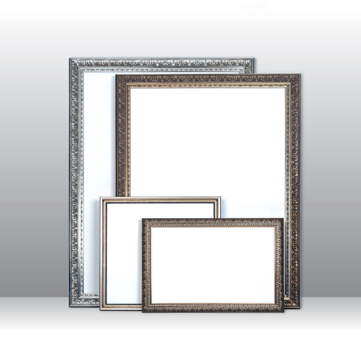 Ornate Silver Classic Photo Frame Handmade Timber Picture Frame - All Sizes