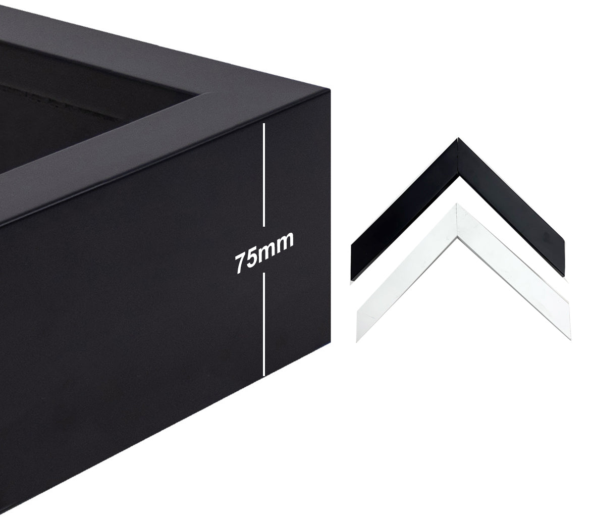 1:1 1:2 Deep Box Frames 3D Display Wooden Timber Frame with Mat DIY Craft Memory