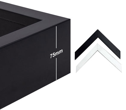 1:1 1:2 Deep Box Frames 3D Display Wooden Timber Frame with Mat DIY Craft Memory