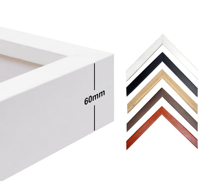 Deep Box Frames 3D Display Wooden Timber Deep Frame with Mat DIY Craft Memory