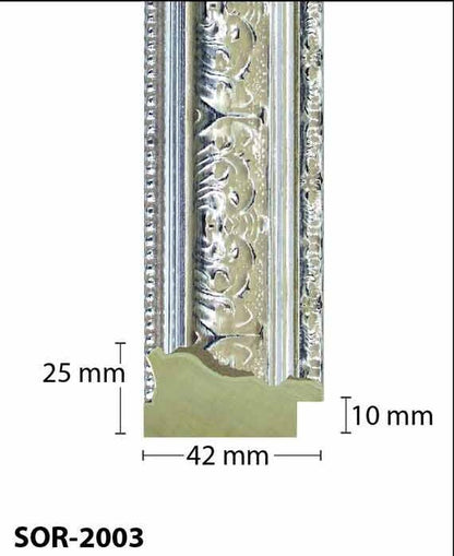 Ornate Silver Classic Photo Frame Handmade Timber Picture Frame - All Sizes