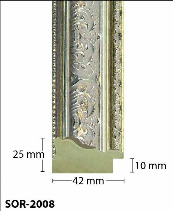 Ornate Silver Classic Photo Frame Handmade Timber Picture Frame - All Sizes