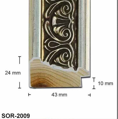 Ornate Silver Classic Photo Frame Handmade Timber Picture Frame - All Sizes