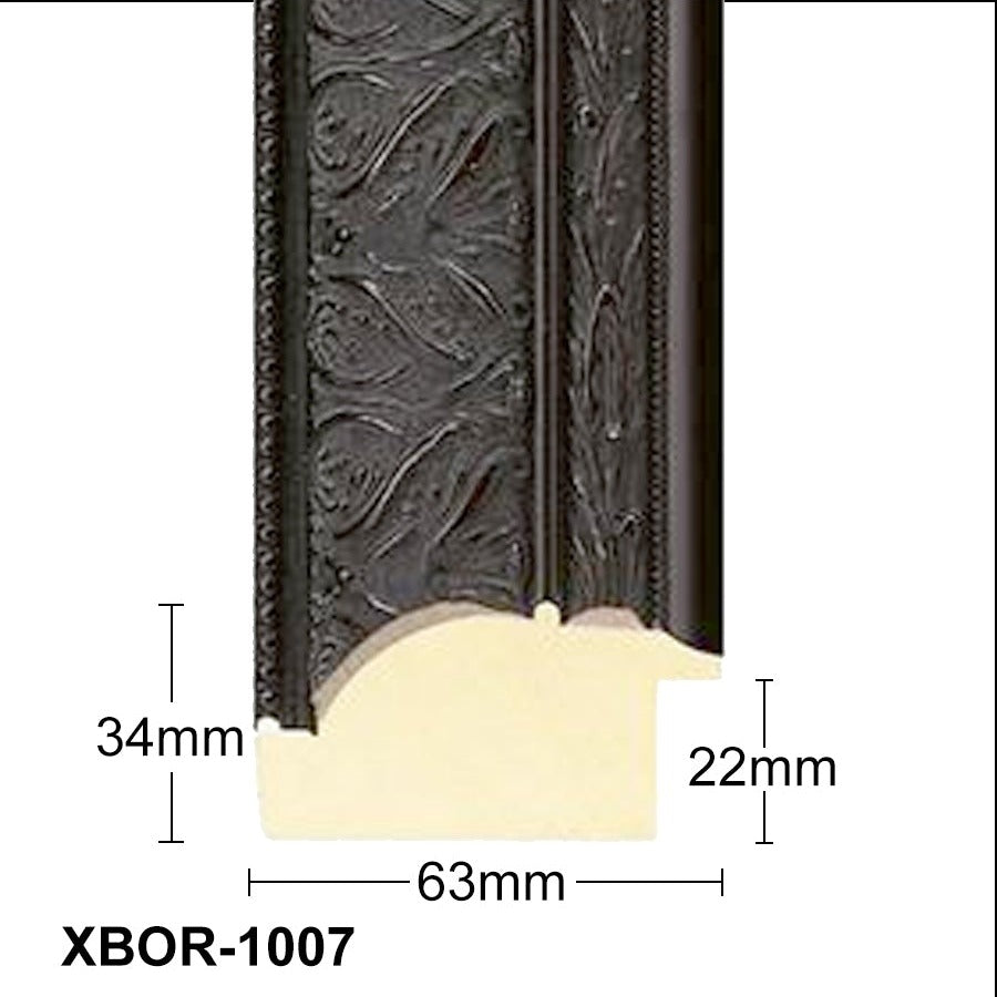 Thick Ornate Black Chunky Photo Frame Handmade Timber Picture Frame - All Sizes