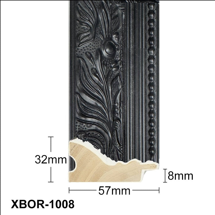 Thick Ornate Black Chunky Photo Frame Handmade Timber Picture Frame - All Sizes