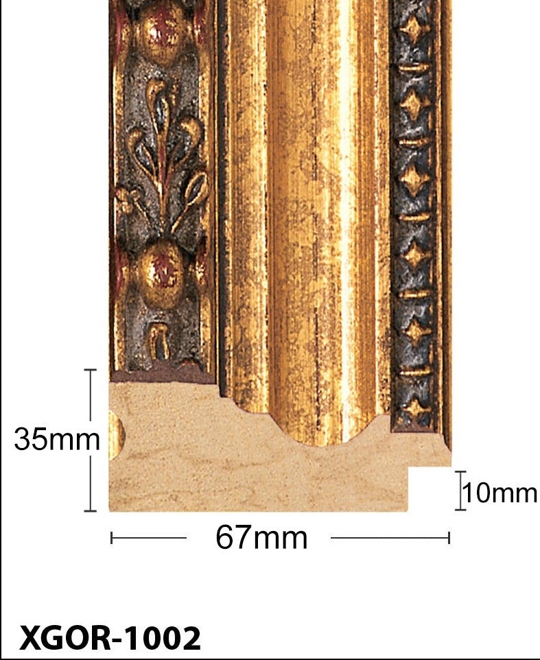 Thick Ornate Gold Chunky Photo Frame Handmade Timber Picture Frame - All Sizes