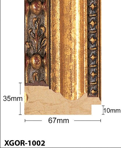 Thick Ornate Gold Chunky Photo Frame Handmade Timber Picture Frame - All Sizes
