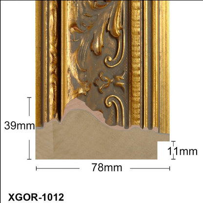 Thick Ornate Gold Chunky Photo Frame Handmade Timber Picture Frame - All Sizes