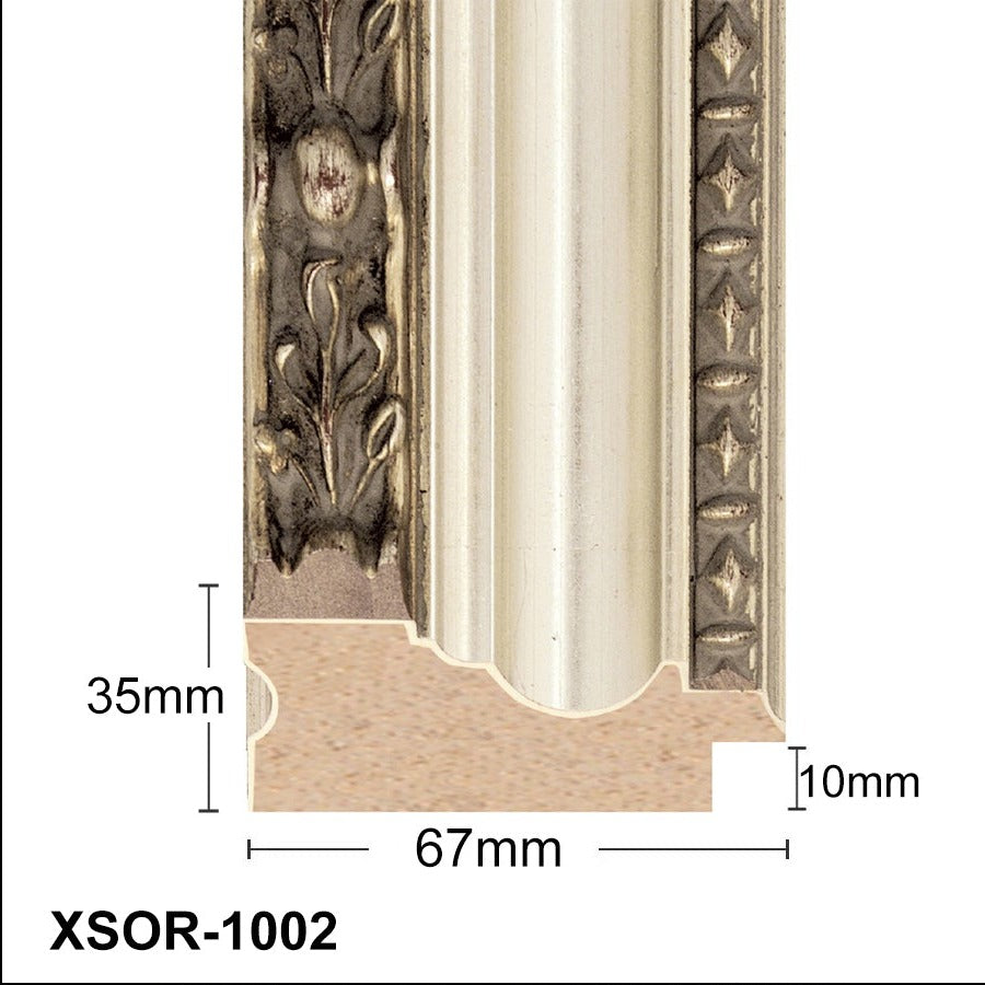 Thick Ornate Silver Chunky Photo Frame Handmade Timber Picture Frame - All Sizes