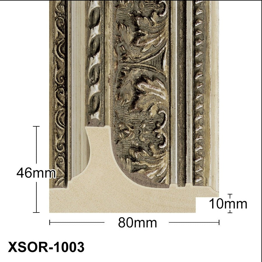 Thick Ornate Silver Chunky Photo Frame Handmade Timber Picture Frame - All Sizes