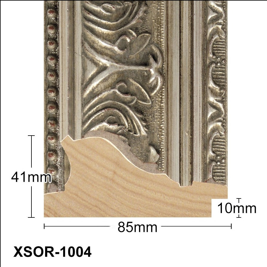 Thick Ornate Silver Chunky Photo Frame Handmade Timber Picture Frame - All Sizes