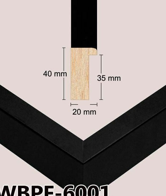 Black Photo Frame Handmade Timber Picture Frame - All Sizes
