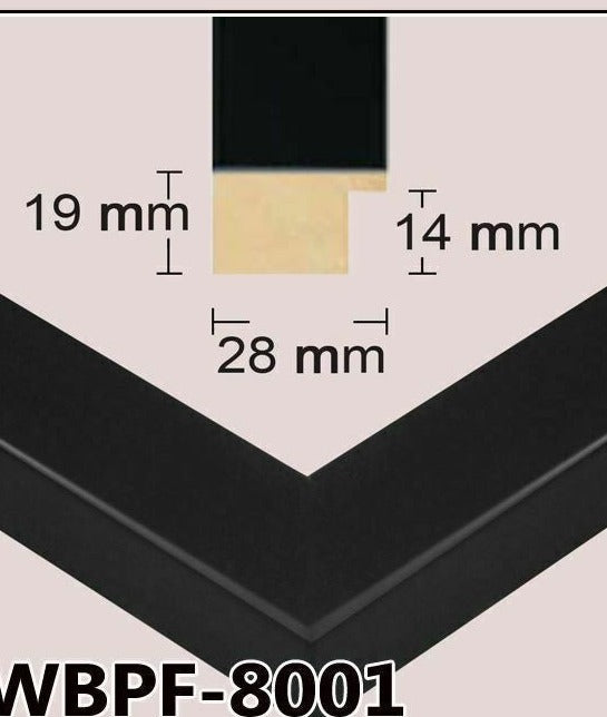 Black Photo Frame Handmade Timber Picture Frame - All Sizes