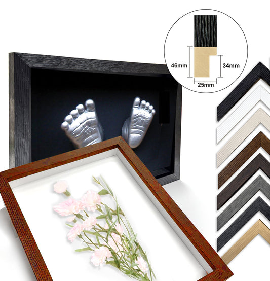 Extra Large Embossed Box Frame 3D Display Wooden Deep DIY Craft Memory Case AU