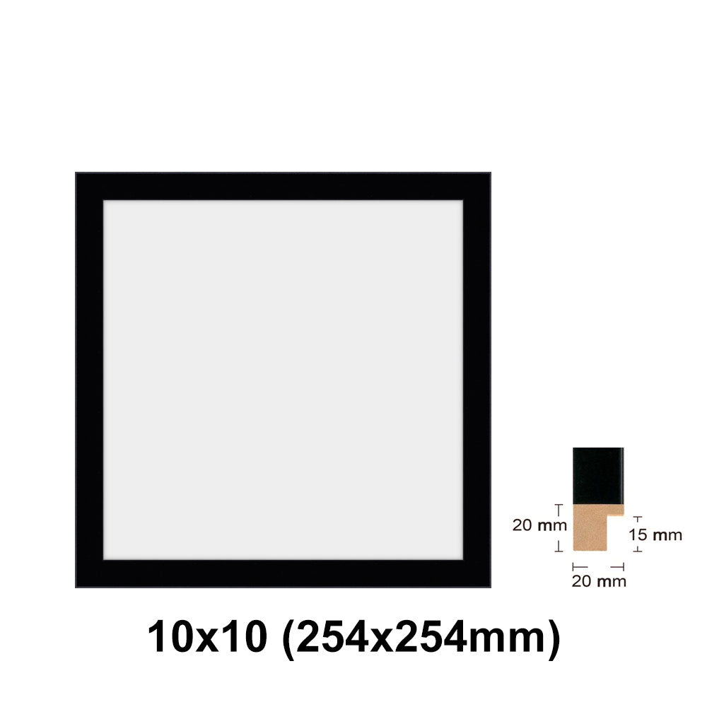Wooden Square Black Photo frame, picture frame, 8x8", 10x10", 12x12", 16x16", 20