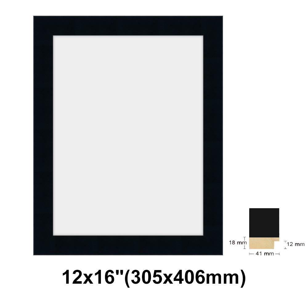Wooden Square Black Photo frame, picture frame, 8x8", 10x10", 12x12", 16x16", 20
