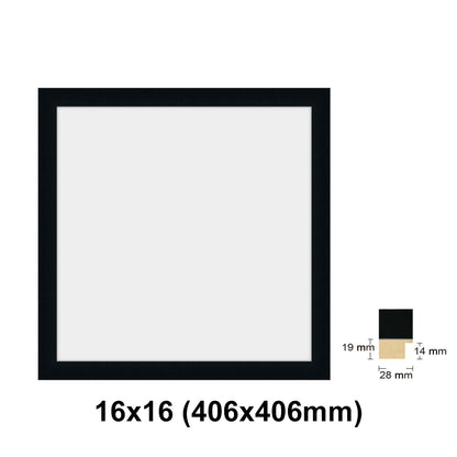 Wooden Square Black Photo frame, picture frame, 8x8", 10x10", 12x12", 16x16", 20