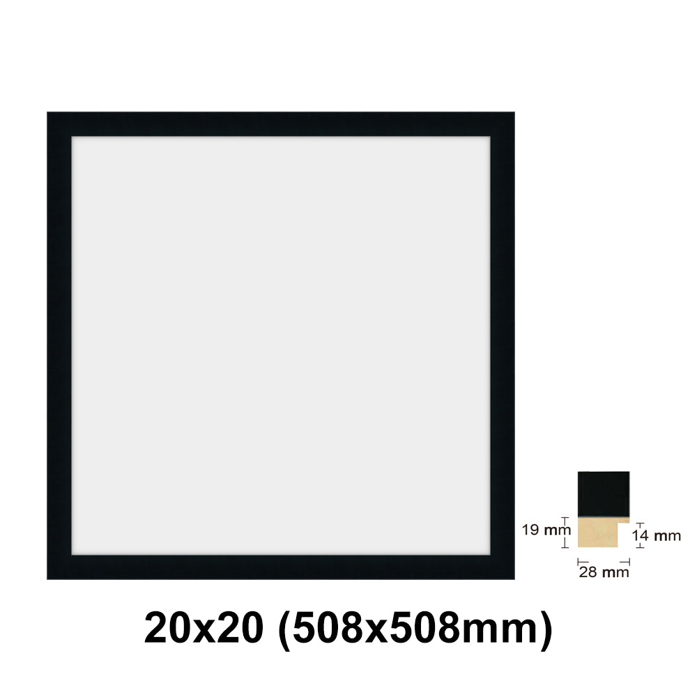 Wooden Square Black Photo frame, picture frame, 8x8", 10x10", 12x12", 16x16", 20