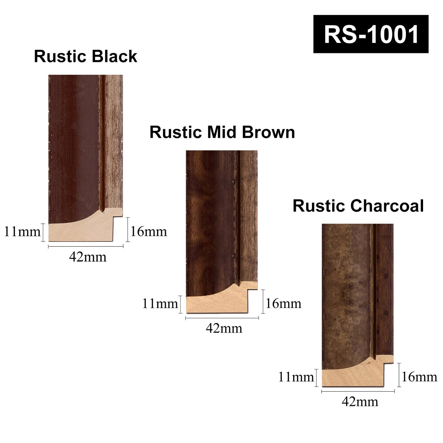 Extra Large Timber Wood Rustic Burl Photo Picture Frame 16x16", 18x18", 20x20",