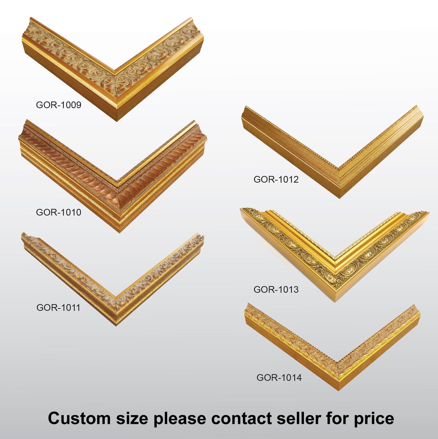 Wooden Ornate Gold, Classic Gold Photo Picture Frame for Wall Art Work B1, B2, B