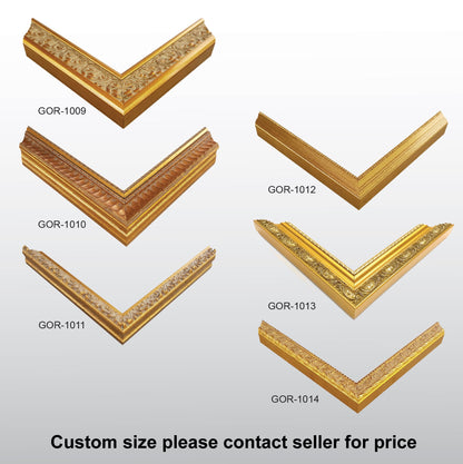 Wooden Ornate Gold, Classic Gold Photo Picture Frame for Wall Art Work B1, B2, B