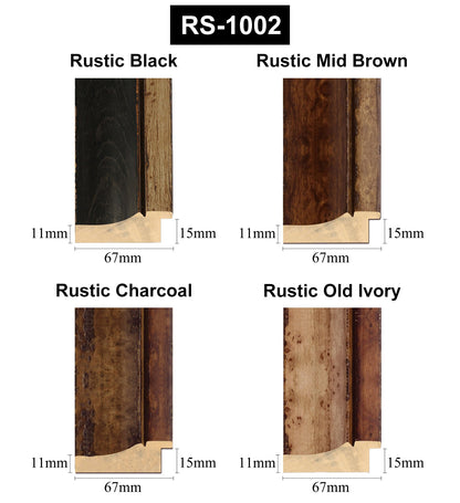 Extra Large Timber Wood Rustic Burl Photo Picture Frame 16x16", 18x18", 20x20",