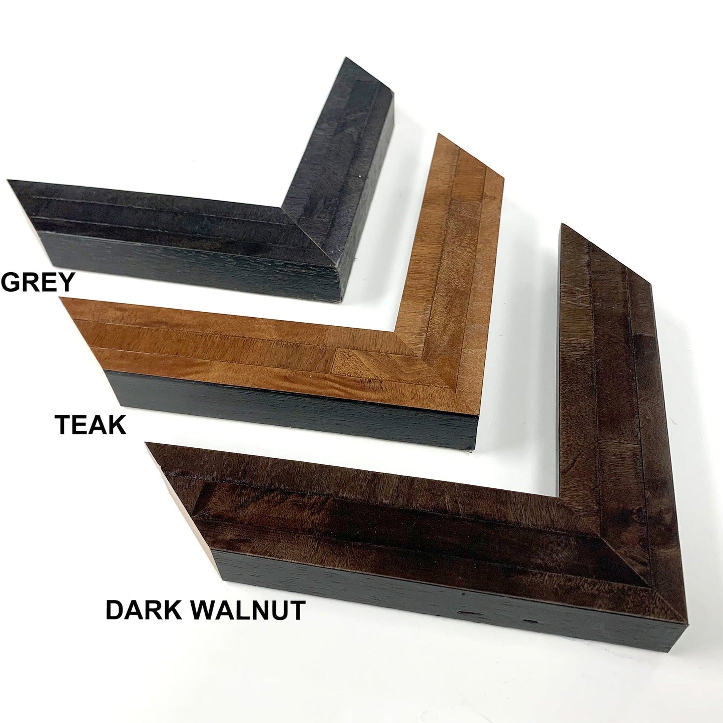 Square Timber Wood Flat Modern Veneer Photo Picture Frame 8x8" 10x10" 12x12" 14x14" size AU Made
