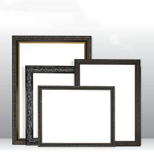 Wooden Ornate Black, Classic black, photo frame 8x10", 8x12" - 24x36"