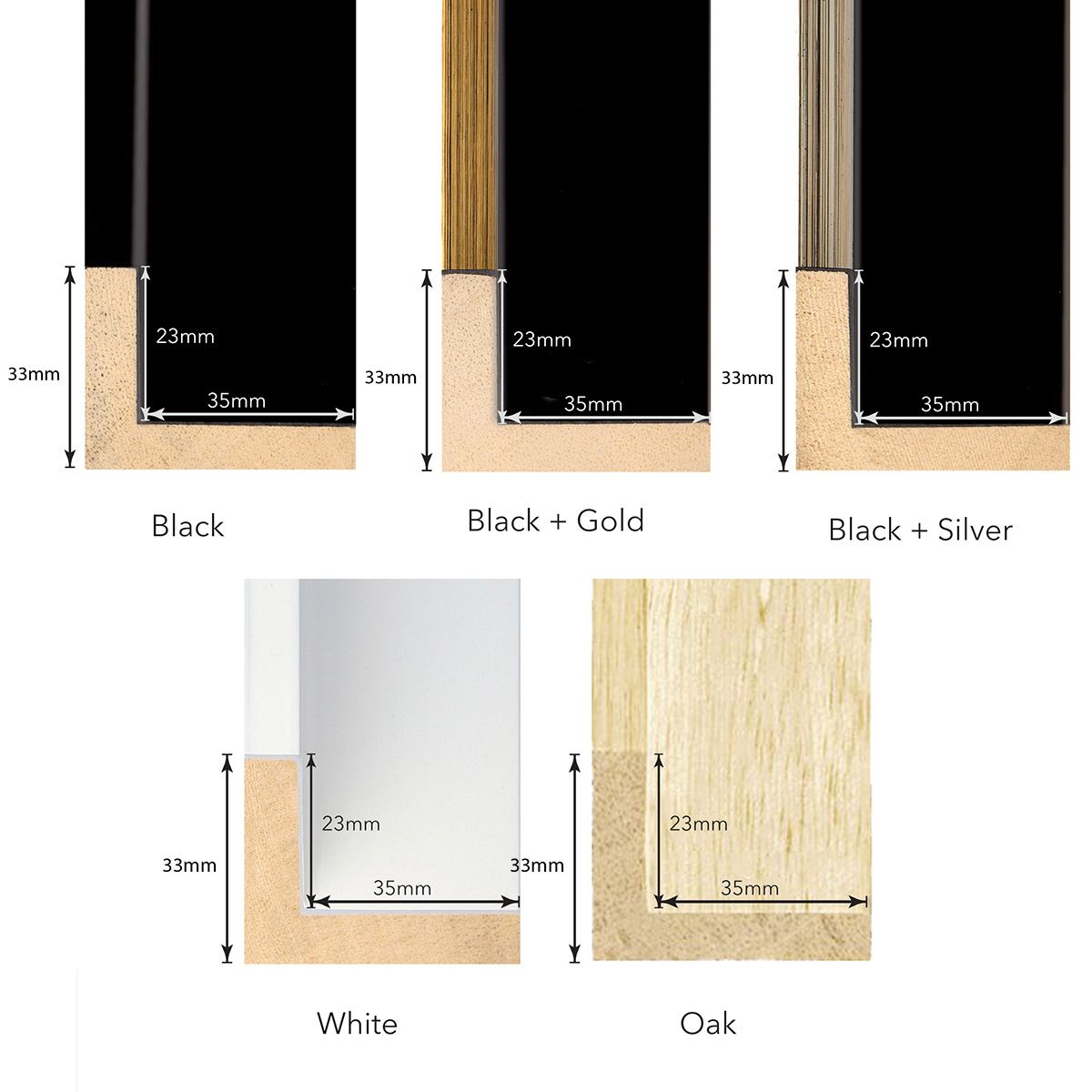 Timber Floating Frame for Canvas | 20mm Deep with 10mm gap | Size 1:3 Ratio
