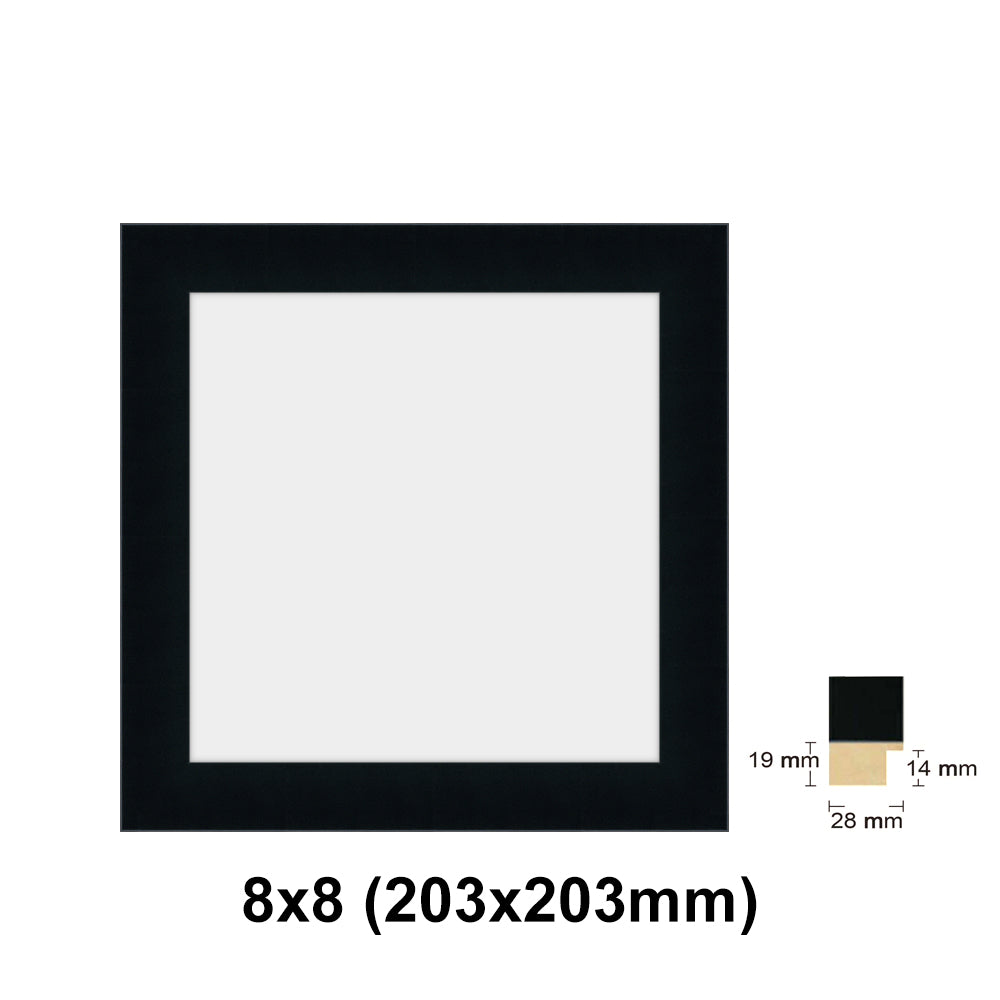 Wooden Square Black Photo frame, picture frame, 8x8", 10x10", 12x12", 16x16", 20