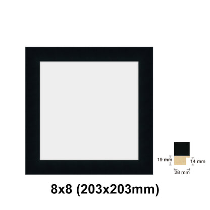 Wooden Square Black Photo frame, picture frame, 8x8", 10x10", 12x12", 16x16", 20