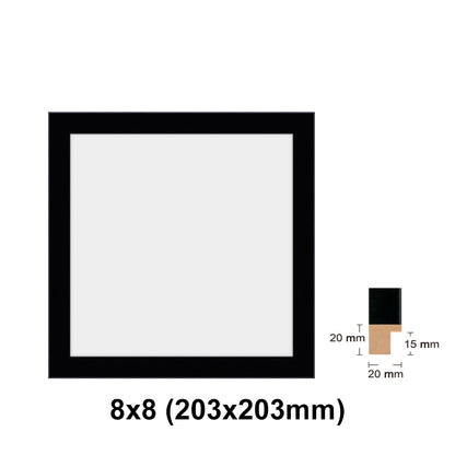Wooden Square Black Photo frame, picture frame, 8x8", 10x10", 12x12", 16x16", 20