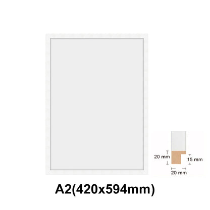 Wooden white Photo frame, White picture frame, AO, A1, A2, A3, A4 size, 4 styles